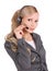 Business customer support female operator