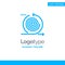 Business, Cycles, Iteration, Management, Product Blue Solid Logo Template. Place for Tagline