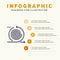 Business, Cycles, Iteration, Management, Product Solid Icon Infographics 5 Steps Presentation Background