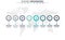 Business data, chart. Abstract elements of graph, diagram with 8 steps, strategy, options, parts or processes. Vector