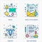 Business data & icons and concepts illustrations