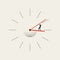 Business deadline vector concept. Symbol of work under pressure, stress. Minimal illustration.