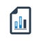 Business Decline Bar Icon, Downward Trend Icon