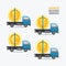 Business delivery service money design