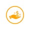 business, develop,setting, innovation, creative idea management orange color icon