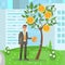 Business Development, Growing Startup Illustration