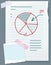 Business diagram on paper sheet. Data analysis, audit, project management, marketing research