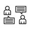 Business Dialogue Icon Image.