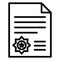 Business documents, business papers,  Vector icon which can easily modify