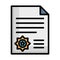 Business documents, business papers,  Vector icon which can easily modify