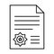 Business documents, business papers,  Vector icon which can easily modify