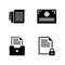 Business Documents. Simple Related Vector Icons