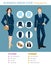 Business dress code infographics.