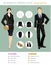Business dress code infographics.