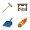 Business, ecology, hygiene and other web icon in cartoon style. fire, flight, universe, icons in set collection.