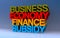 business economy finance subsidy on blue