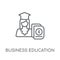 business education linear icon. Modern outline business educatio