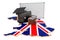 Business education in the United Kingdom concept, 3D rendering