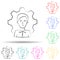 Business, employee, process hand drawn multi color set icon. Simple thin line, outline  of business icons for ui and ux,