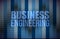 Business engineering on digital screen, business