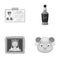 Business, entertainment, profession and other web icon in monochrome style.wool, animal, toy, icons in set collection.