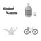 Business, entertainment, tourism and other web icon in monochrome style.transport, ride, travel icons in set collection.