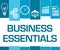 Business Essentials Blue Stripes Symbols