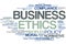 Business Ethics word cloud