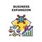 Business Expansion In World Vector Concept Color