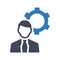 Business expert support icon