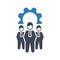 Business expert support team icon. vector graphics