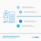 Business, explanation, graph, meeting, presentation Infographics Template for Website and Presentation. Line Blue icon infographic