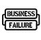 Business failure stamp