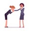 Business female hand kiss gesture