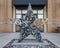 `Business` fiberglass star sculpture by artist Danielle Zamagni in the Vandergriff Building courtyard in downtown Arlington, Texas