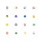 Business and finance - colorful material design icons set