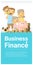 Business and Finance concept background with family saving money