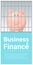 Business and Finance concept background with piggy bank in jail