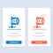 Business, Finance, Income, Market, Reform  Blue and Red Download and Buy Now web Widget Card Template