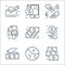 business and finance line icons. linear set. quality vector line set such as cash, statistics, income, secu loan, money, pay,