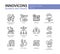 Business, finance modern thin line design icons and pictograms