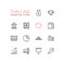 Business, Finance, Symbols - thick line design icons set