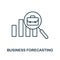 Business Forecasting icon. Line style element from business strategy collection. Thin Business Forecasting icon for web design,