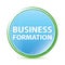 Business Formation natural aqua cyan blue round button