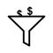 Business funnel icon