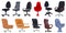 Business furniture. Office chairs. Illustration for internet and mobile website