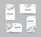 Business geometry low polygon on white background. business card
