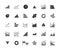 Business Graph Solid Icon Set