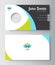 Business greeting card template design. introduce card include s