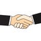 Business handshake cartoon design